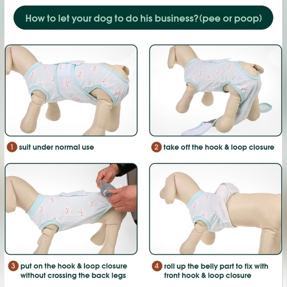 Dog Onesie xs After Surgery Recovery Suit - Picture 8 of 10